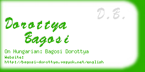 dorottya bagosi business card